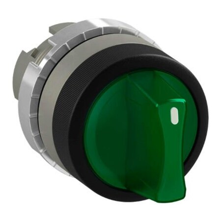 Springer Controls Co ABB Illuminated Selector, 22mm, Green, Z CAM, P9M-SLZ0V P9M-SLZ0V